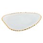 Centre de Table Home ESPRIT Transparent Doré Abstrait Moderne 29 x 23 x 2 cm