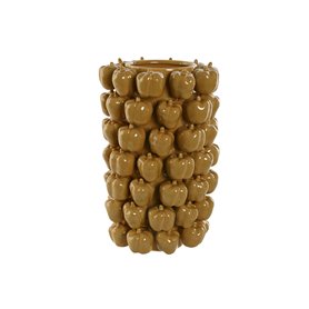 Vase Home ESPRIT Jaune Moutarde Céramique Grès Tropical 25 x 25 x 38 cm