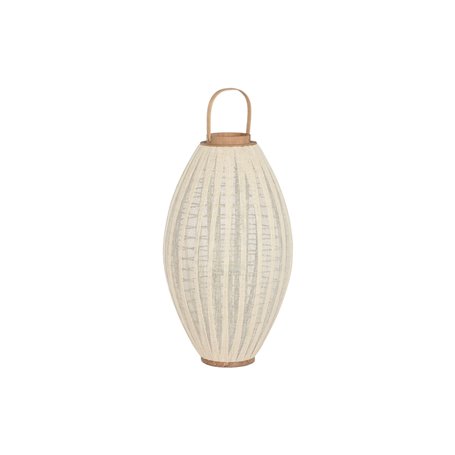 Bougeoir Home ESPRIT Blanc Naturel Bois Verre 40 x 40 x 70 cm