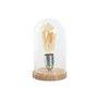 Lampe de bureau Home ESPRIT Naturel Bambou Verre 50 W 220 V 13 x 13 x 22 cm