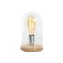 Lampe de bureau Home ESPRIT Naturel Bambou Verre 50 W 220 V 13 x 13 x 22 cm