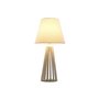 Lampe de bureau Home ESPRIT Blanc Bois 50 W 220 V 30 x 30 x 61 cm