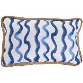 Coussin Home ESPRIT Bleu Blanc 50 x 30 cm