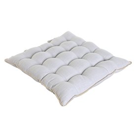 Coussin de chaise Home ESPRIT Blanc 42 x 42 x 6 cm