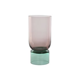 Vase Home ESPRIT Bicolore Verre 15 x 15 x 32 cm