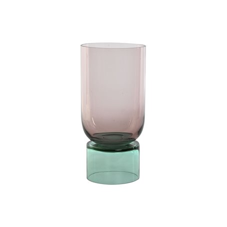 Vase Home ESPRIT Bicolore Verre 15 x 15 x 32 cm