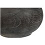 Vase Home ESPRIT Gris foncé Bois de paulownia Colonial Finition vieillie 24 x 24 x 27 cm