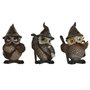 Figurine Décorative Home ESPRIT Marron 8 x 6 x 11 cm (3 Unités)