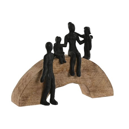 Figurine Décorative Home ESPRIT Marron Noir Famille 26