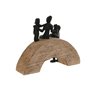 Figurine Décorative Home ESPRIT Marron Noir Famille 26,5 x 9 x 20 cm