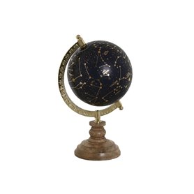 Globe terrestre Home ESPRIT Bleu Doré Naturel Vintage 15 x 15 x 24 cm