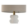 Lampe de bureau Home ESPRIT Blanc Lin Grès 30 x 30 x 64 cm