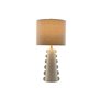Lampe de bureau Home ESPRIT Blanc Lin Grès 30 x 30 x 64 cm