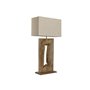 Lampe de bureau Home ESPRIT Beige Naturel Bois de manguier 50 W 220 V 40 x 20 x 75 cm