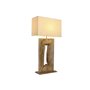 Lampe de bureau Home ESPRIT Beige Naturel Bois de manguier 50 W 220 V 40 x 20 x 75 cm