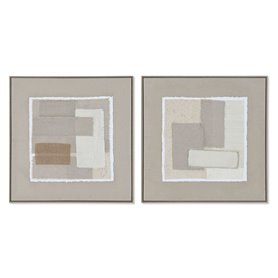 Cadre Home ESPRIT Marron Beige Abstrait Urbaine 62 x 3