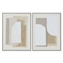 Cadre Home ESPRIT Blanc Beige Abstrait Scandinave 62 x 3