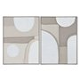 Cadre Home ESPRIT Blanc Beige Abstrait Scandinave 62 x 3