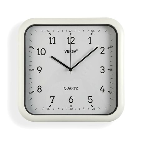 Horloge Murale Versa Blanc Plastique Quartz 3