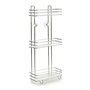 Etagère de salle de bains Argenté Métal Transparent Plastique (14 x 60 x 27 cm)