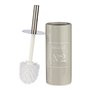 Brosse de salle de wc Natural Gris Métal Céramique 10 x 31