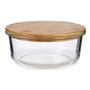 Boîte à lunch Transparent Bambou Verre Borosilicaté 17 x 7 x 17 cm