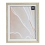 Cadre photo Marron Blanc 24 x 2 x 29 cm Verre Beige Plastique