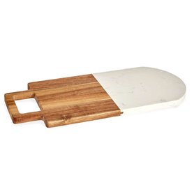 Planche à découper Marron Blanc 18 x 1