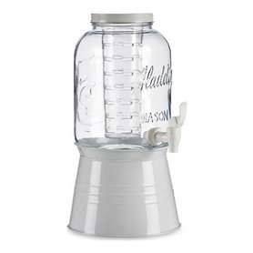 Carafe en Verre Transparent Blanc Avec support (22