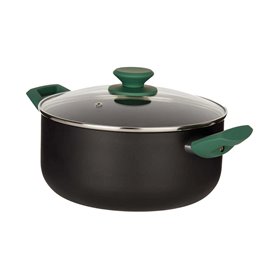 Casserole Noir Vert Ø 24 cm Aluminium (4