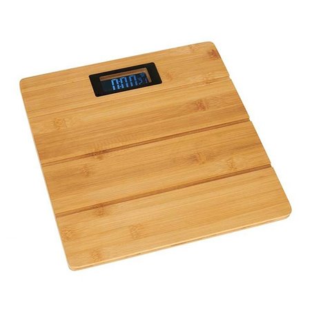 Balance Numérique de Salle de Bain Marron Bambou 150 kg 30 x 2