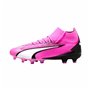 Chaussures de Football pour Adultes Puma Ultra Pro FG/AG Blanc Rose