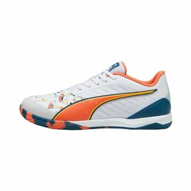 Chaussures de Futsal pour Adultes Puma IBERO V CREATIVITY Blanc Enfant Unisexe