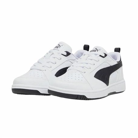 Chaussures casual enfant Puma Rebound V6 Lo A Blanc Noir