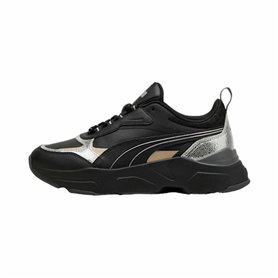 Baskets Casual pour Femme Puma Cassia Metallic Shine Noir