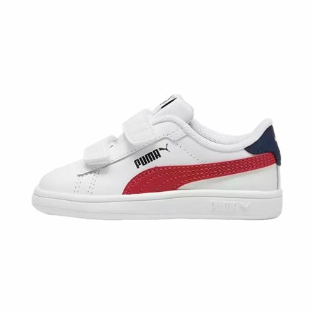 Chaussures casual enfant Puma Smash 3.0 V Blanc Rouge