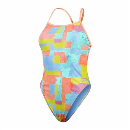 Maillot de bain femme Speedo Speedo Allover Digital V-Back Bleu