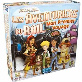 Jeu de société Asmodee Rail Adventurers : My First Voyage (FR) Noir Bleu Blanc Vert