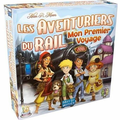 Jeu de société Asmodee Rail Adventurers : My First Voyage (FR) Noir Bleu Blanc Vert