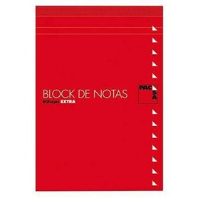 Bloc de Notes Pacsa 1/8" 80 Volets Grille imprimée 4 mm 10 Pièces