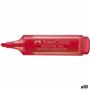 Marqueur fluorescent Faber-Castell Textliner 46 Rouge (10 Unités)