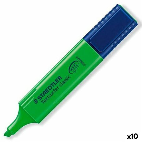 Marqueur fluorescent Staedtler Textsurfer Classic Vert 10 Unités