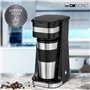 Cafetière Italienne Clatronic KW 3733 Noir Acier Acier inoxydable 1 Tasse