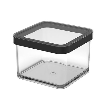 Seau de conteneur Rotho Noir Transparent Plastique