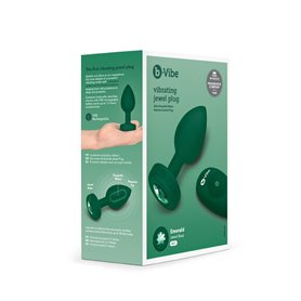 Plug Anal B-Vibe Vibrating Jewel Vert M/L