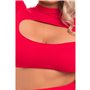 Ensemble de Lingerie Pink Lipstick Rouge (3XL/4XL)