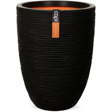 Vase élégant bas - CAPI EUROPE - RIB NL - 46 x 58 cm - Noir