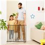 Badabulle Barriere de sécurité Enfant Safe&Protect XL - Extensible (60 a 106.5 cm) - Ouvertures Extra Large - Fixation V