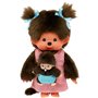 Peluche Monchhichi Maman & Bébé - 20 cm - BANDAI