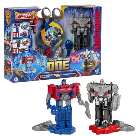 Pack de 2 figurines Optimus Prime (Orion Pax) et Megatron (D-16) de 11 cm